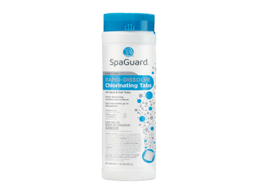 SpaGuard Rapid-Dissolve Chlorinating Tabs - 1.25 lb - Poolstoreconnect