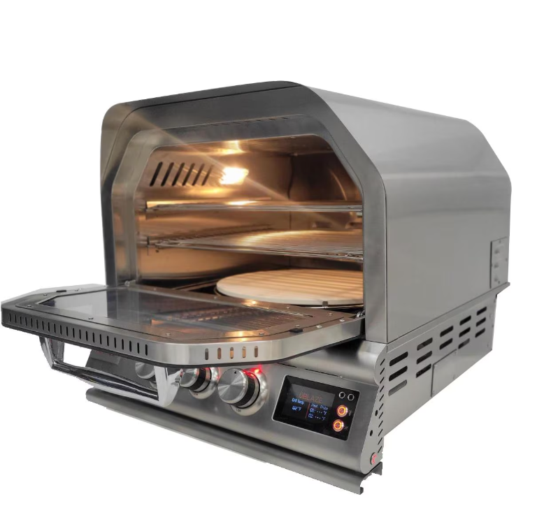 Blaze 26-Inch Built-In Propane Outdoor Pizza Oven W/ Rotisserie - BLZ-26-PZOVN-LP/NG