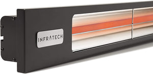 Infratech SL Series Slimline Single Element Anodized Aluminum 42.5" 2400W Matte Black Outdoor Heater - Poolstoreconnect