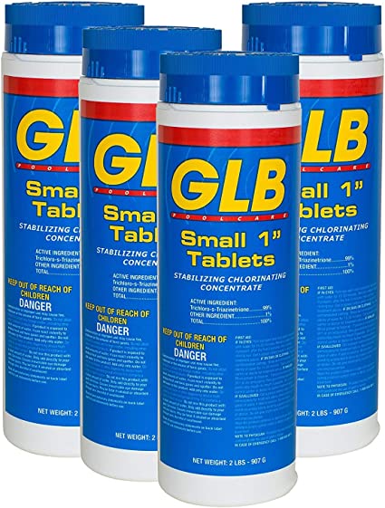 GLB 1 Inch Tablets (2 lb) (4 Pack) - Poolstoreconnect
