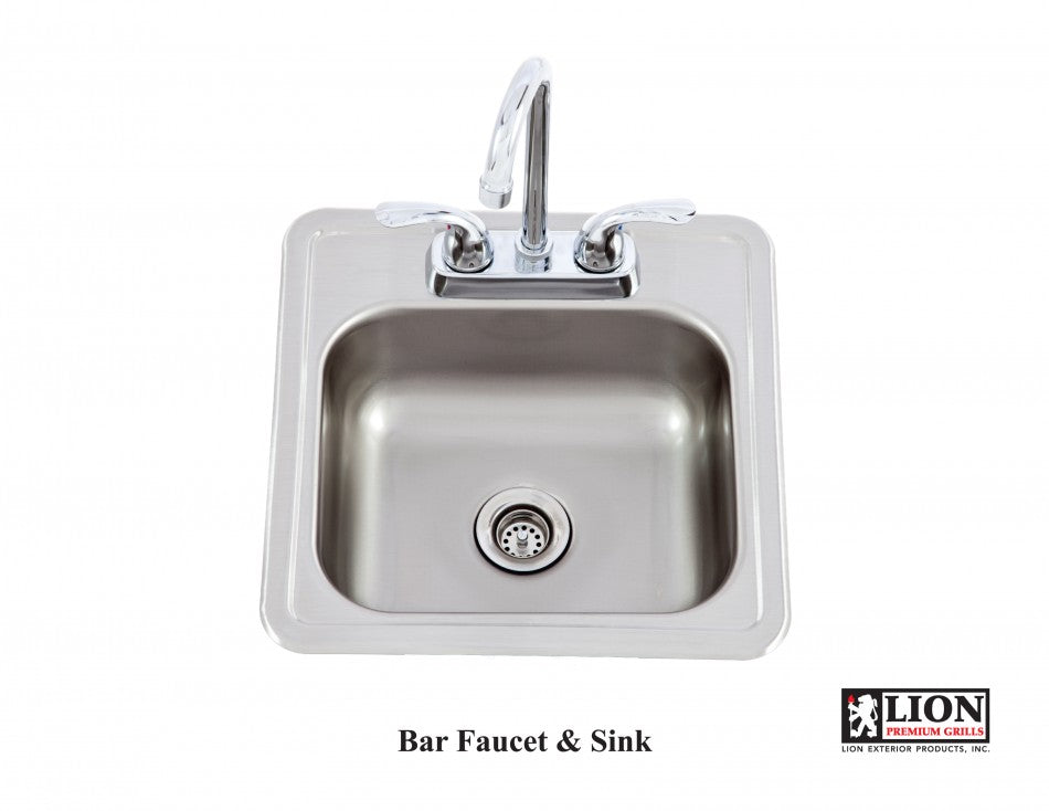 Lion Premium Grills Bar Faucet and Sink (54167) - Poolstoreconnect