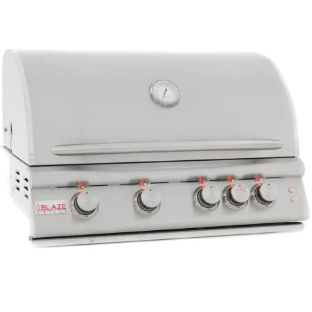 Blaze 32-Inch 4-Burner LTE Gas Grill with Rear Burner and Built-in Lighting System (BLZ-4LTE2(LP/NG)