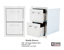 Load image into Gallery viewer, Lion Premium Grills Double Drawers (L2374)
