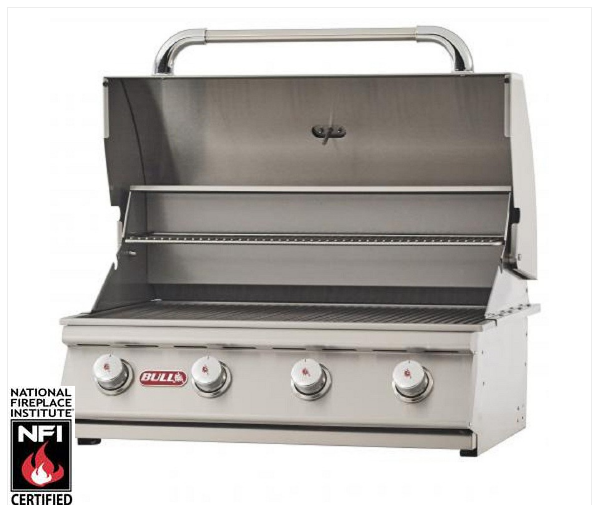 Bull Grill Outlaw Select 4-Burner 30" Stainless Steel Grill LP - Poolstoreconnect