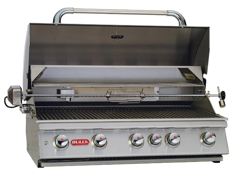 Bull Brahma 38-Inch 5-Burner Built-In Natural Gas Grill With Rotisserie - 57569 - Poolstoreconnect