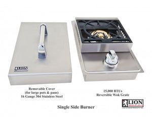 Lion Premium Grills Single Side Burner Natural Gas (L5631) - Poolstoreconnect