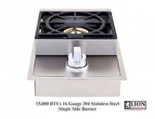 Load image into Gallery viewer, Lion Premium Grills Single Side Burner Natural Gas (L5631) - Poolstoreconnect
