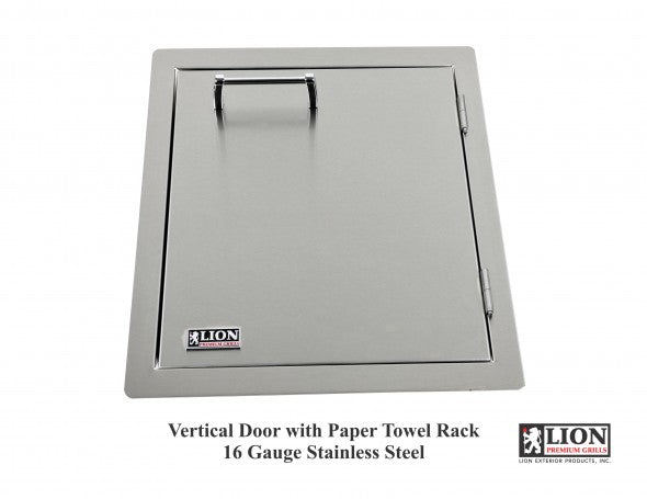 Lion Premium Grills Vertical Door with Towel Rack (L62945) - Poolstoreconnect